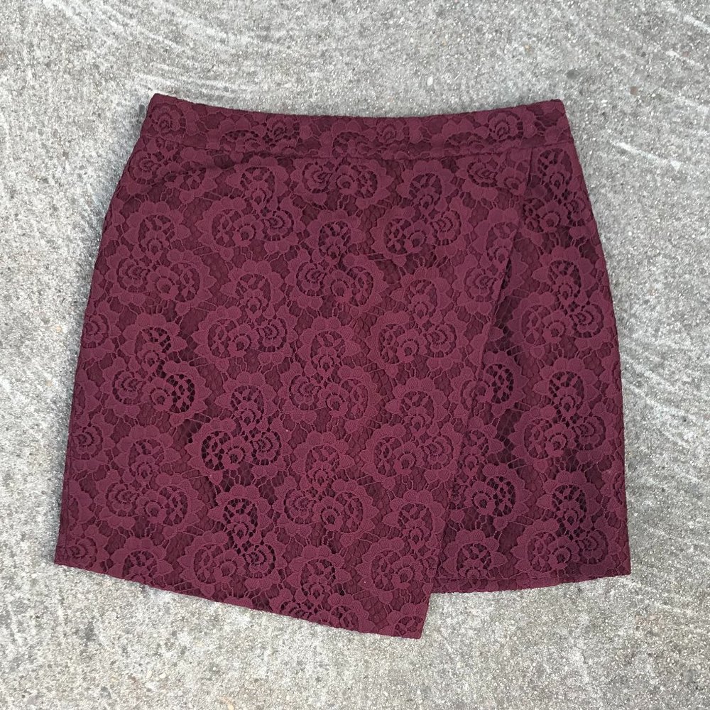 Madewell Lace Mini And Asymmetrical  Skirt